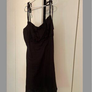 Urban Outfitters - Urban Renewal Black Linen Mini dress
